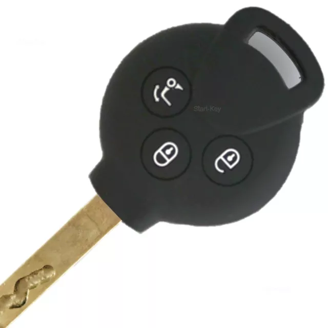Schlüssel Silikon Hülle cover für Smart 451 Fortwo Coupe Fortwo Cabrio 3 Tasten