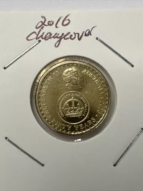 🔥🔥🔥 2016 Australia  $2 COIN - CHANGEOVER  CIRC-  QUEEN'S HEAD  💰