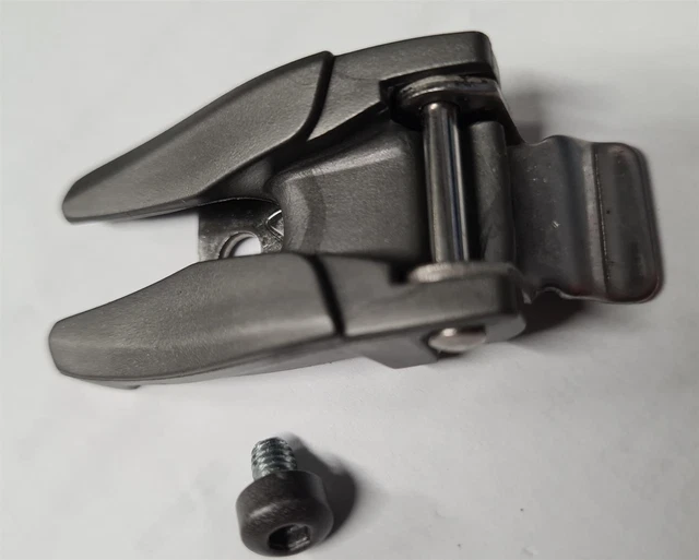 Fibbia Stivali Originale Fox Instinct Argento Lunga Taglia Unica Motocross MX
