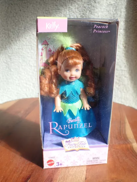 Barbie Kelly Doll Rapunzel Peacock Princess NIP Pristine