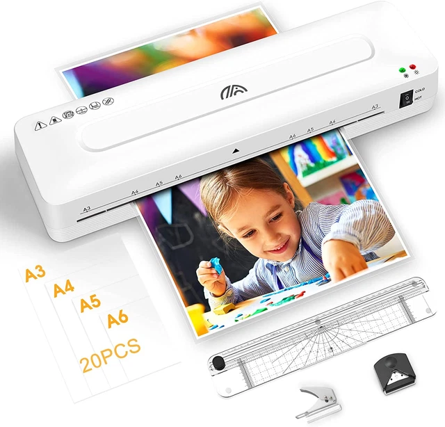 Laminator Machine,13 Inches A3 Laminator for A3/A4/A5/A6,Hot and Cold Settings,W