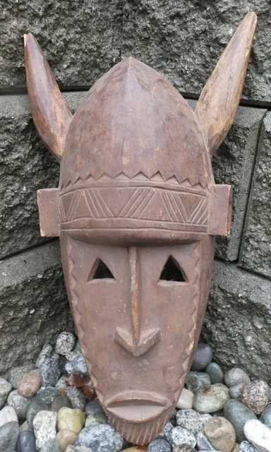 African Vintage Zoomorphic Mask Bambara Mali Tribal Art
