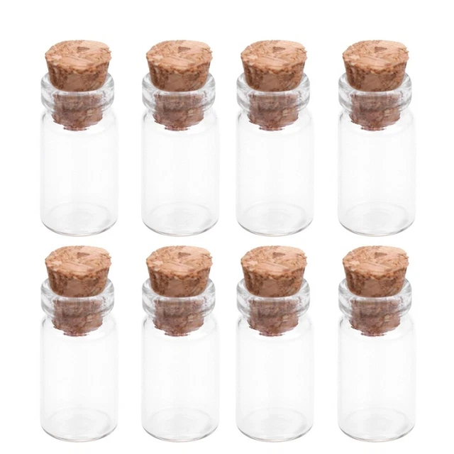 Apotheker Flaschen Winzigen Glas Jar Glas Flasche mit Kork Leere Probe Gläser