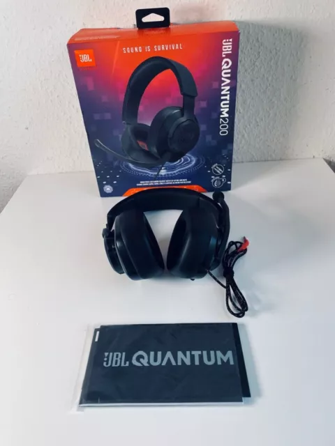 JBL Quantum 200 - Kabelgebunden Kopfhörer / Wired Gaming Headset - Schwarz