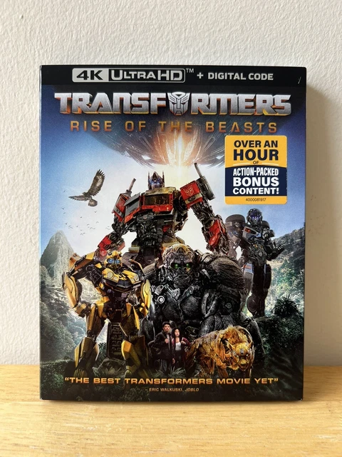 TRANSFORMERS: RISE OF the Beasts (4K Ultra HD, 2023) New Sealed with