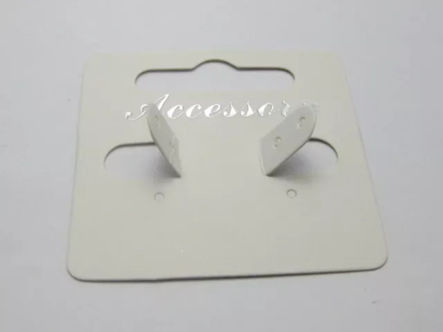 250 White Jewelry Earring Display Hanging Holder Cards 2"X2" 3