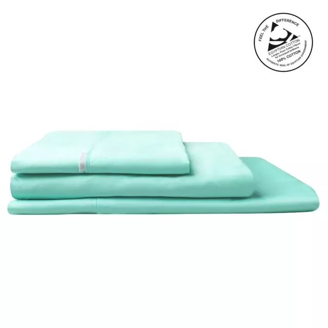 400TC Egyptian Cotton Sateen MIST Sheet Set by Logan and Mason Platinum