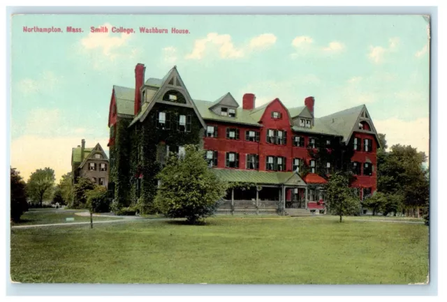 c1910 Smith College Washburn House Northampton Massachusetts MA Antique Postcard