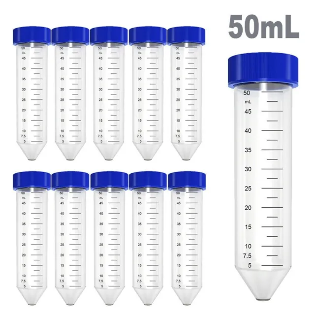 25x 50mL Conical Centrifuge Tubes+10x Sterile PES Syringe Filters 0.22μm 33mm GC 2