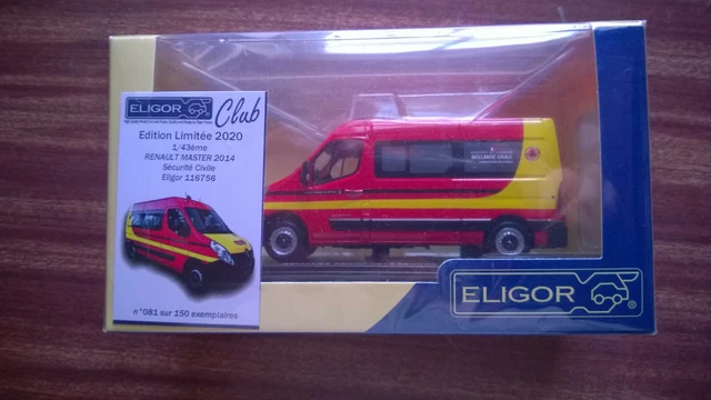 Eligor 1/43 Renault Master BSPP Pompiers 2019 - Neuf Sous Boîte
