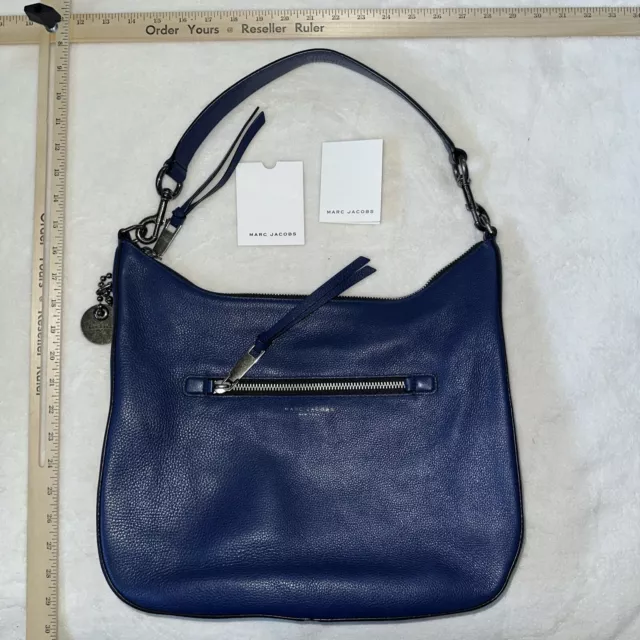 Marc Jacob’s Leather Handbag Purse Tote Blue NWOT $9.99 Flat Ship Incl. Dust Bag