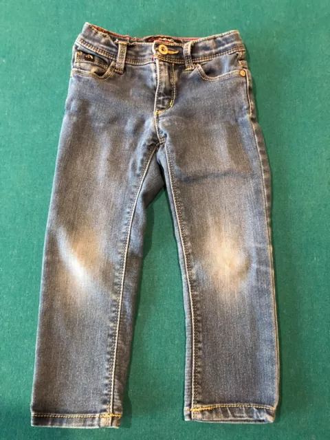 Jordache Skinny Straight Leg Toddler Jeans Size 3T Girls Faded Blue Denim Baby