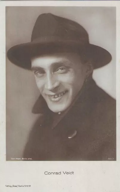 Berlin 1920er Autogrammkarte Filmstars Conrad Veidt