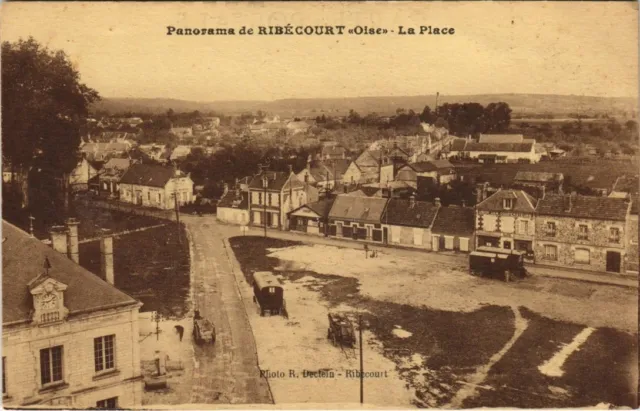 CPA Panorama de RIBECOURT - La Place (130222)