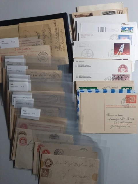 Schweiz umfangreiche Ganzsachen Sammlung - viel Altmaterial