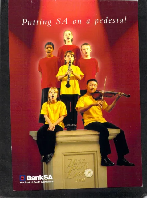 S0022 Australia BankSA 2003 Icon Schools Music Festival postcard