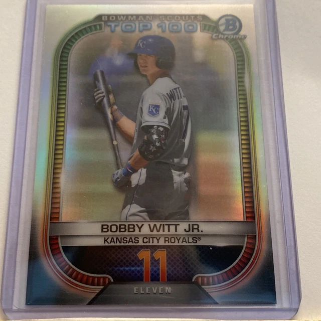 Bobby Witt Jr.  2021 Bowman Chrome Scouts Top 100 Kansas City Royals Btp-11