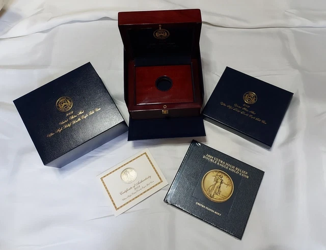 2009 Ultra High Relief Double Eagle Box Coa & Sealed Booklet