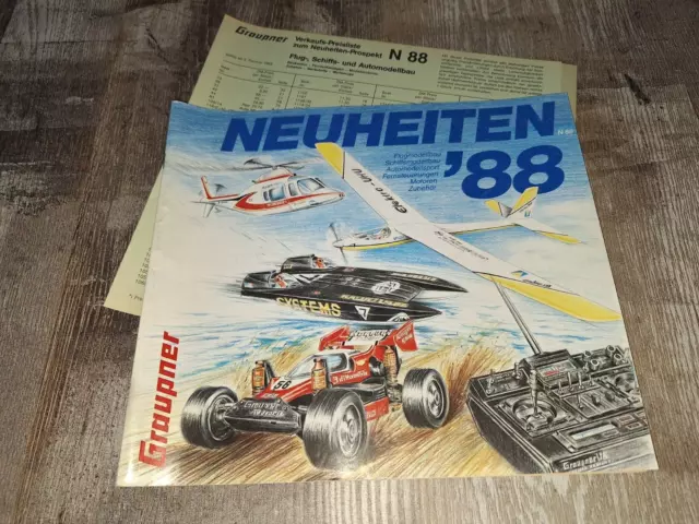 Graupner Modellbau Katalog  N 88 Neuheiten 1988 + Preisliste