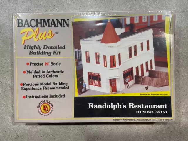 Bachmann Plus N Scale Randolphs Restaurant Brand New Sealed Bachmann Plus N Scale Randolphs Restaurant Brand New Sealed