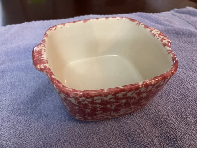 Roseville Spongeware Workshop of Gerald Henn 5x5 Small Casserole Dish Spongeware