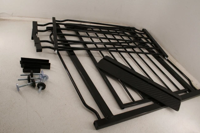 COSEND YM01 Black Extra Wide Tension Indoor Safety Gates Metal Pressure Mount