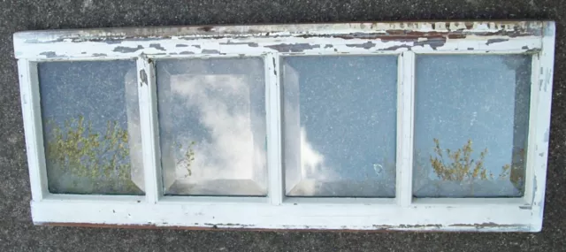 Antique Beveled Glass Transom Window