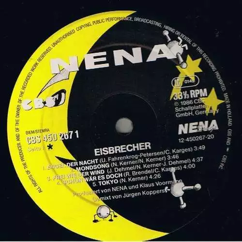 Nena Eisbrecher LP Album Vinyl Schallplatte 022 3
