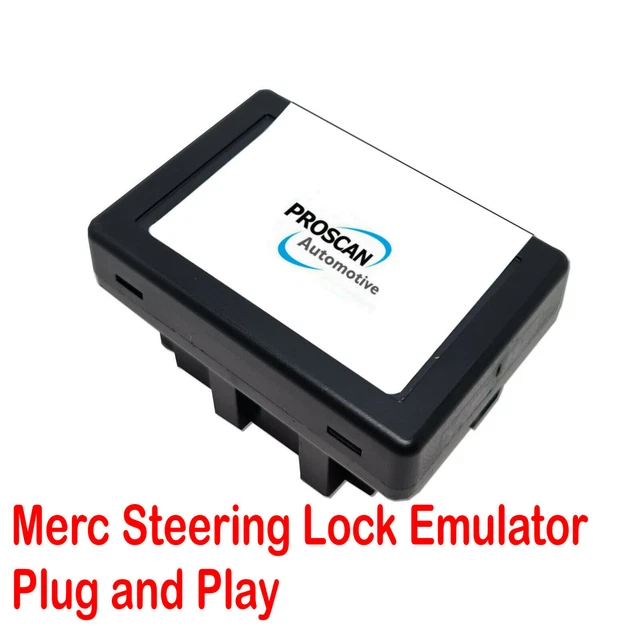 thumbnail interactive-video image 1 of KEYECU Universal Steering Lock Emulator – For Mercedes Benz ESL/ELV – Fits Sprinter, Volkswagen (Plug And Start, Black) 1 of 6