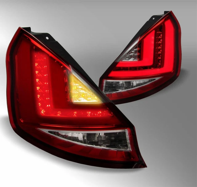 Zadnje luči per Ford Fiesta MK7 12-15 Rdeča bela LED BAR LTI Luč v notranjosti L