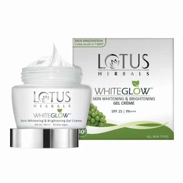 Lotus Herbals Peau Blanchissant & Éclaircissement Gel Crème Avec SPF-25 40gm