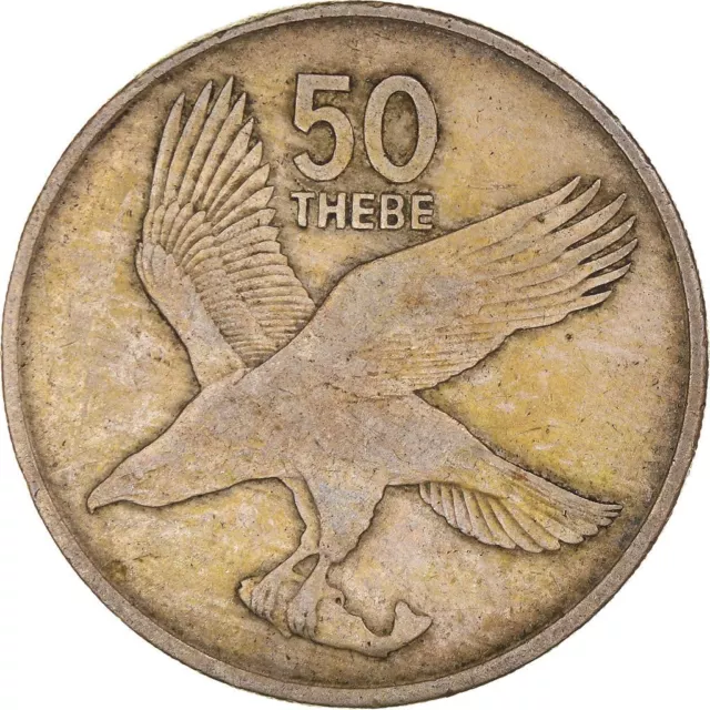 Batswana 50 Thebe Coin | African Fish Eagle | 1976 - 1985