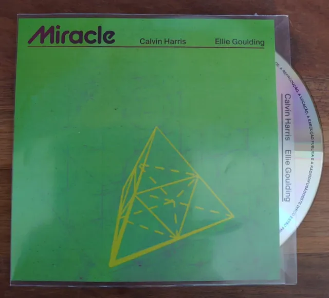 CALVIN HARRIS FT ELLIE GOULDING - MIRACLE - 17  Remixes  !! - New   Promo Cd