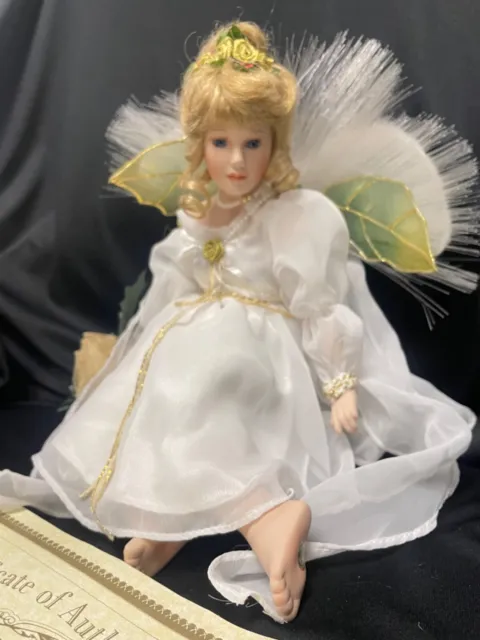 Angel Fairy Porcelain Heritage Signature Collection Sitting Doll 3
