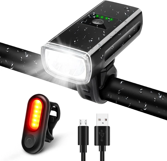 Eclairage Velo BIKIL Lumiere Velo 6400mah Lampe Velo 2400 Lumens A Led Phare Vélo Puissant