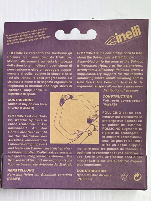 Cinelli Pollicino Joiner For Spinaci Vintage Handlebar Extensions NOS NIB 2