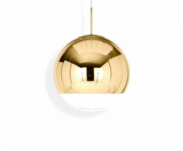 Tom Dixon Mirror Ball Pendant Gold 40cm