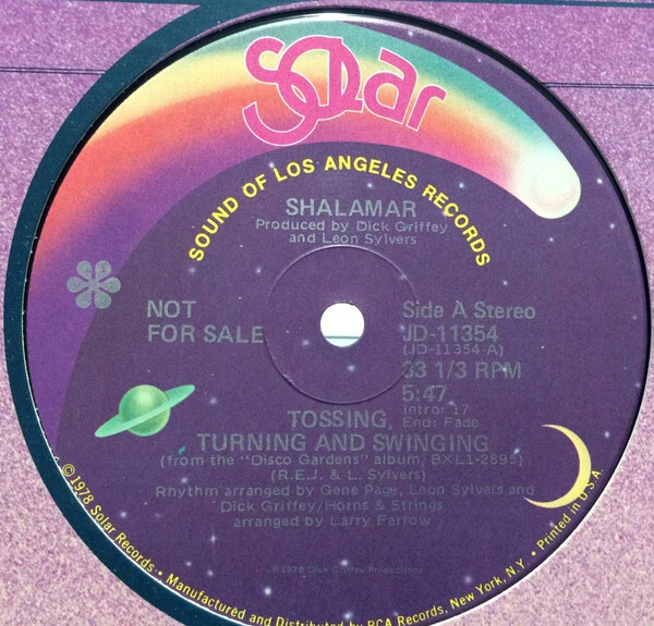 Shalamar - Tossing Turning And Swinging / Take That To The Bank - U - L11851A