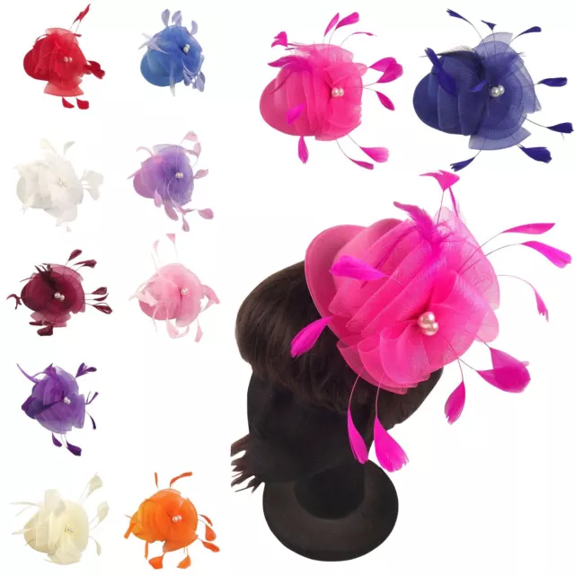 Mini Top Hat Fascinator Hair and Head Clip Fancy Dress Party