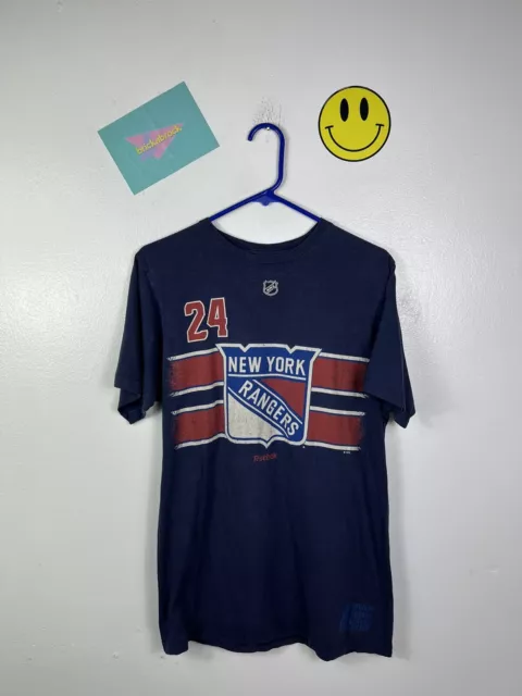 Mens Reebok New York Rangers Nhl T Shirt Top Size Medium Chest 40” Ice Hockey