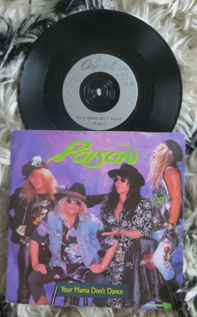 Poison Your Mama Don't Dance 7 Inch Vinyl Single CL 523 - V. Good Condition