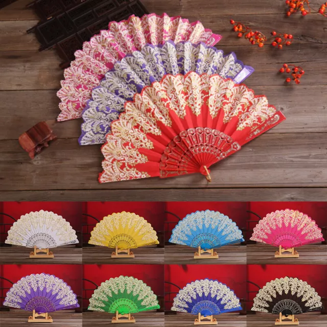 Compartimentos plegables encaje hueco estilo chino danza boda héroe decoración Reino Unido @