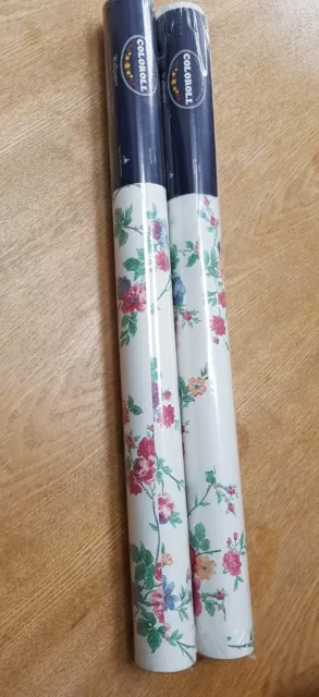 VINTAGE 80s/90s Coloroll Wallpaper  Eugenia Design  John Wilman  2 Rolls sealed