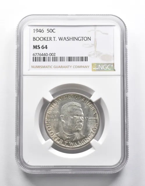 1946 Booker T. Washington Half Dollar NGC Commemorative MS64 *279