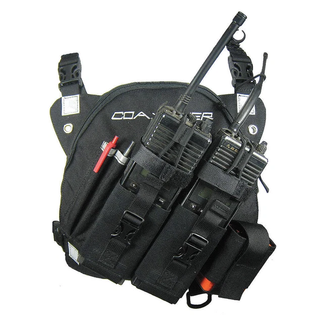 COAXSHER RP201 DR-1 Commander,Dual Radio,Chest Harness