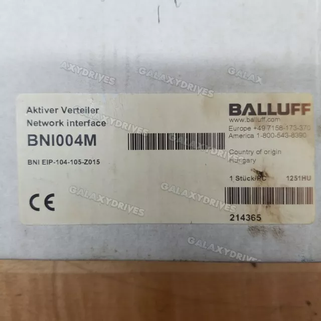 Balluff BNI004M BNI EIP-104-105-Z015 Input Module 1PC