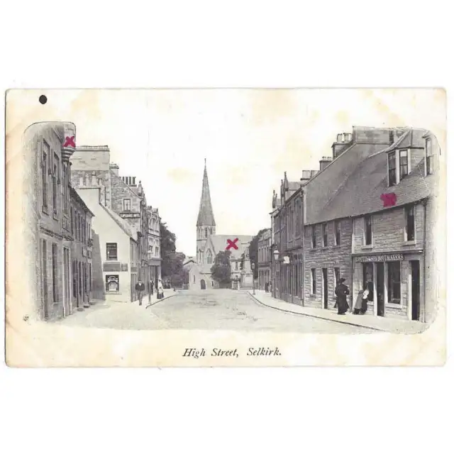 SELKIRK High Street, Selkirkshire Postcard Unused