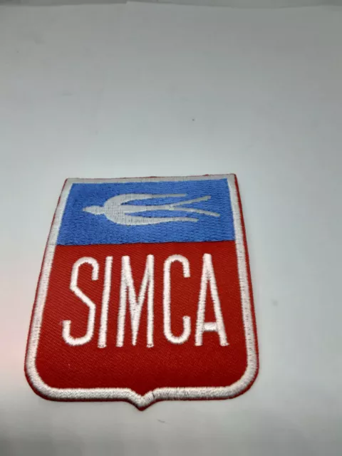 patch ecusson thermocollant brodé  simca L 6cm H 8cm