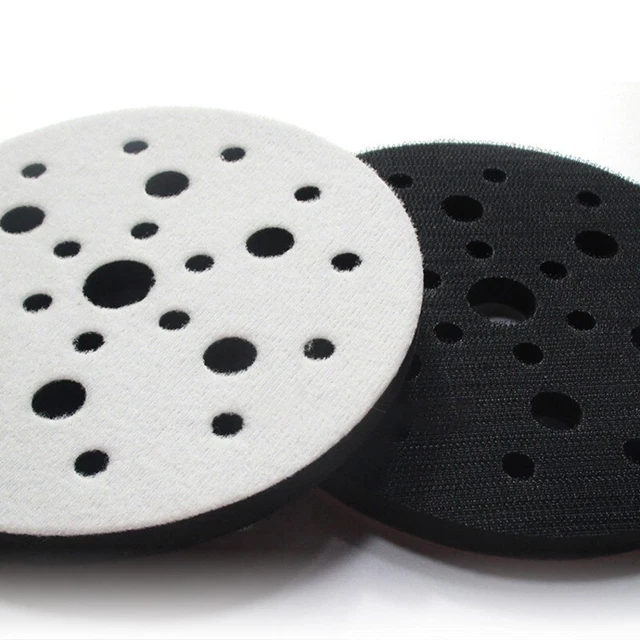Herramientas almohadilla de lijado taller accesorios de equipo 150 mm respaldo 25 orificios esponja