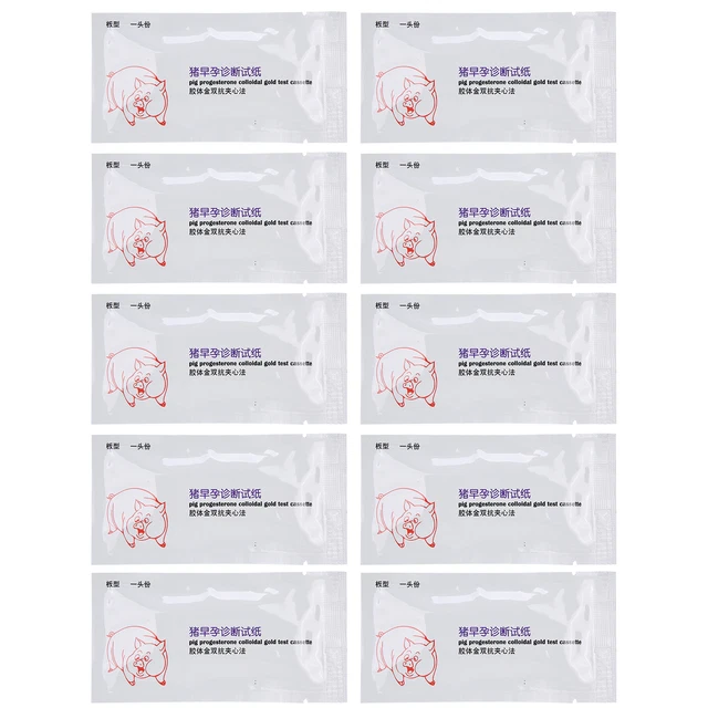 10Pcs Pig Pregnancy Test Strip Early Pregnant Detection Testing Tool Livesto Dgd